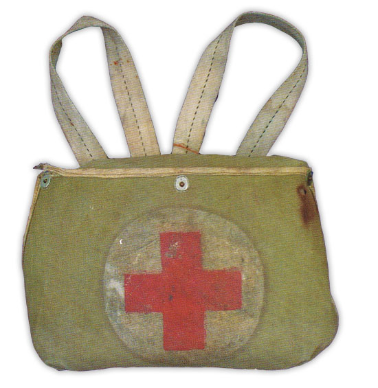 First Aid Pouch Bag Military Style Personal Soldier 1st Kit Black Medic Canvas