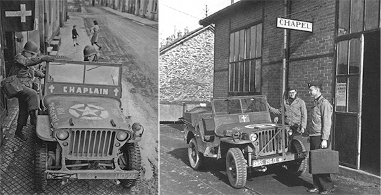 Typical illustrations of a Chaplain's 1/4-ton Truck as used in the field.