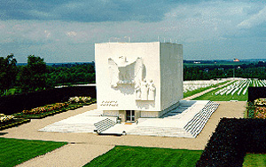 View of the Ardennes American Cemetery and Memorial.