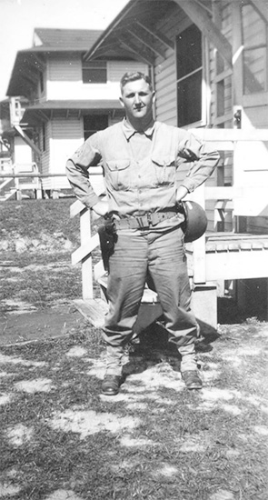 Photograph of Sergeant Ralph L. Quesinberry, ASN 15359295, while serving with the 48th Field Hospital.
