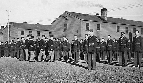82d General Hospital, general formation and inspection by the Officers of the organization. Camp White, Medford, Oregon.