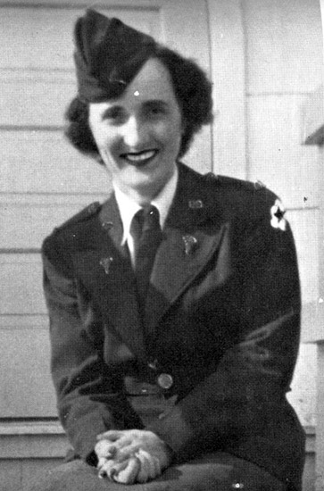 Portrait of 2d Lt. Claire C. Riley</strong. Photograph taken during the unit's time in North Africa; 30 June 1943.