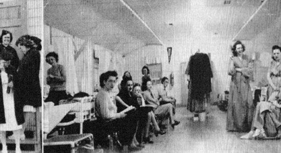 Photograph taken in the Nurses' quarters at Ft. Sill.