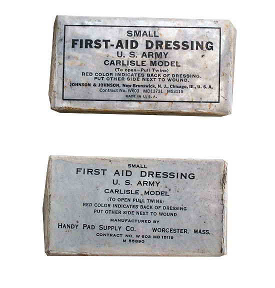 WWII First Aid Kit Carlisle Model Handy Pad Supply Co with Sulfanilamide