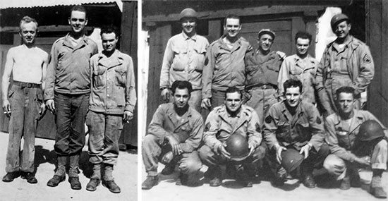 Unidentified Enlisted personnel pertaining to Detachment “C”, 50th Field Hospital, during their stay at Weymouth, Dorset, England. Courtesy Rob White.