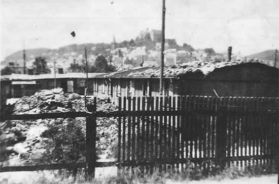 Partial view of Displaced Persons camp at Marburg, Germany. Picture taken in April-March 1945.