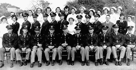 Group of Officers and Nurses of the 8th Evacuation Hospital, Casablanca, French Morocco. 