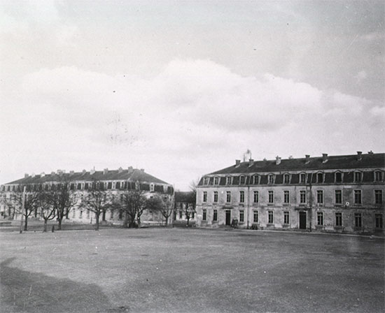 Buildings complex which housed the 50th General Hospital’s main wards during its stay at Commercy, France.