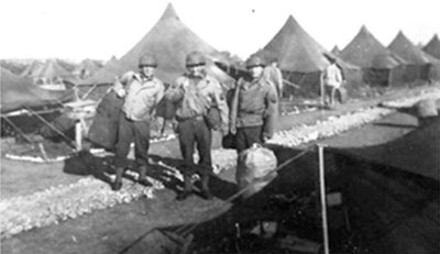 1944 Summer bivouac, France.