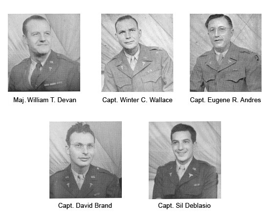 Portraits of Officers, Second Platoon, 42d Field Hospital.