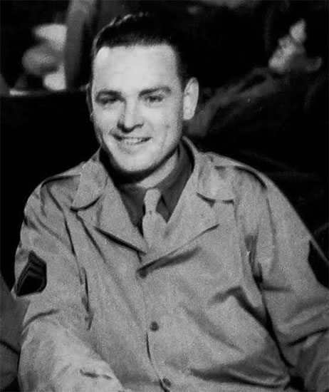 Portrait of unidentified Staff Sergeant of Detachment “C”, 50th Field Hospital, while stationed in Weymouth, Dorset, England. Courtesy Rob White.