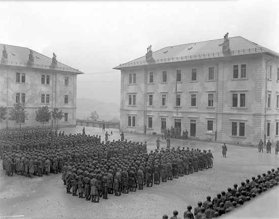 May 30, 1945, somewhere in Italy. Official formation for the celebration of the first  postwar “Memorial Day”.