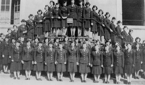 Nurses of the 101st General Hospital pose for the camera. This photograph is believed to have been taken in Germany during the unit's last days of operation. Courtesy of Richard Rell.