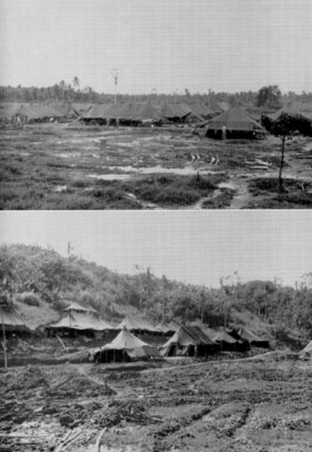 Views of different hospital sites on Leyte, Philippine Islands, 8 December 1944.