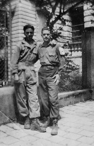 Another picture illustrating some personnel of the 60th Field Hospital. From L to R: Peter J Devito, 32889858  and Robert J Carroll, 32605096.